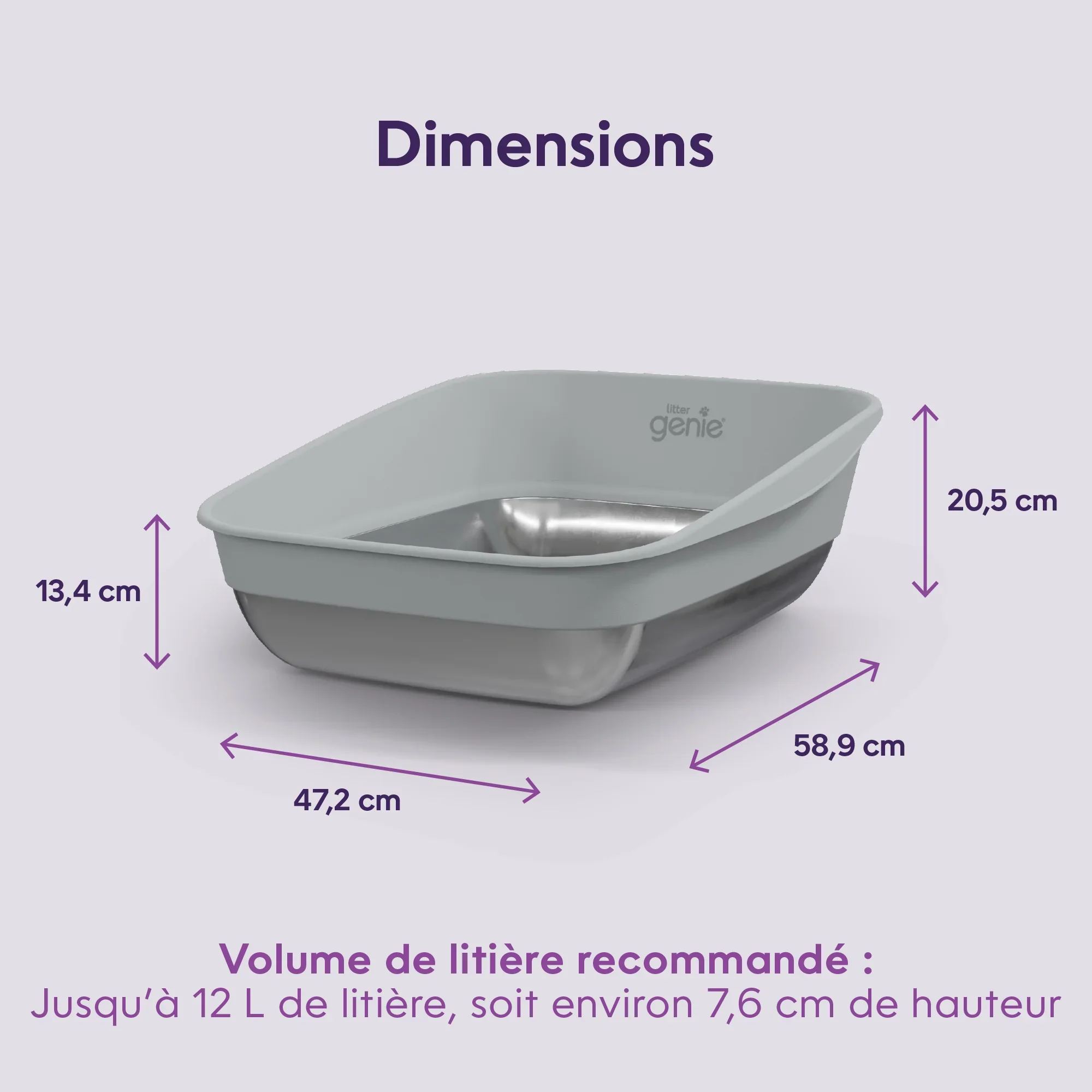 Bac à litière LitterLocker par Litter Genie® Platinum - Image 4