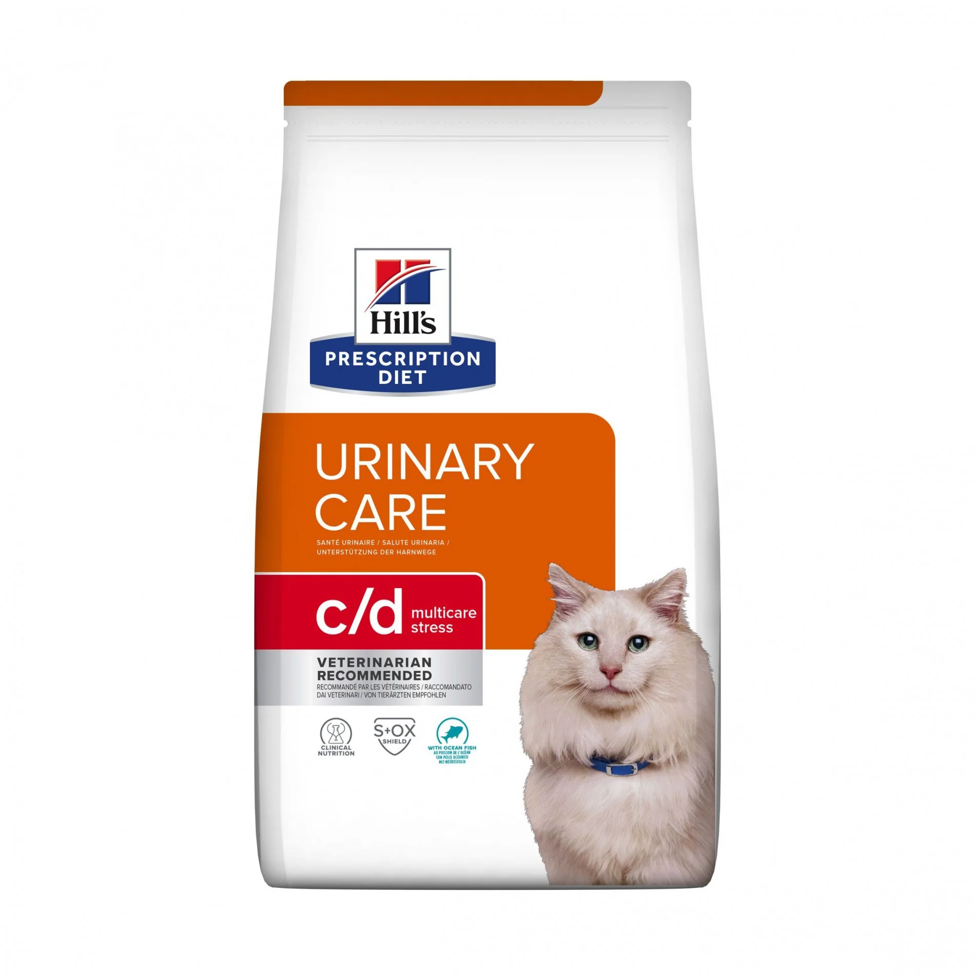 Hill's Prescription Diet c/d Urinary Care Multicare Stress au poisson - croquettes chat