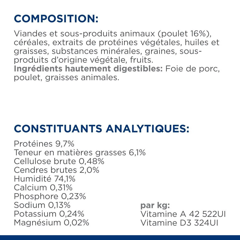 HILL'S Prescription Diet i/d Digestive Care en Boîtes au Poulet - Pâtée pour chat 24x156g - Image 9