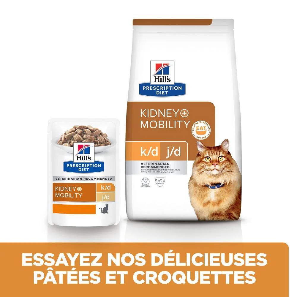Hill's Prescription Diet k/d j/d Kidney + Mobility au poulet - croquettes chat - Image 4