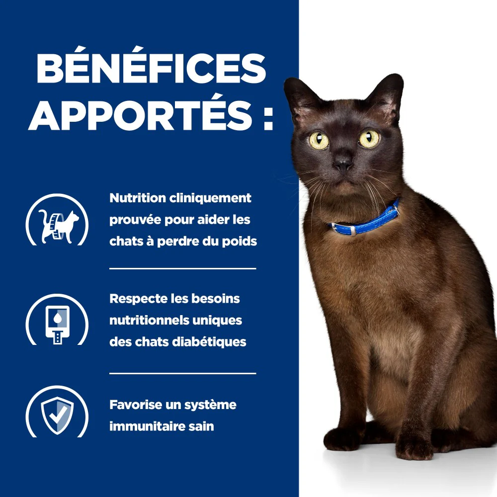 HILL'S Prescription Diet m/d Diabetes Care au Poulet - Croquettes pour chat - Image 5