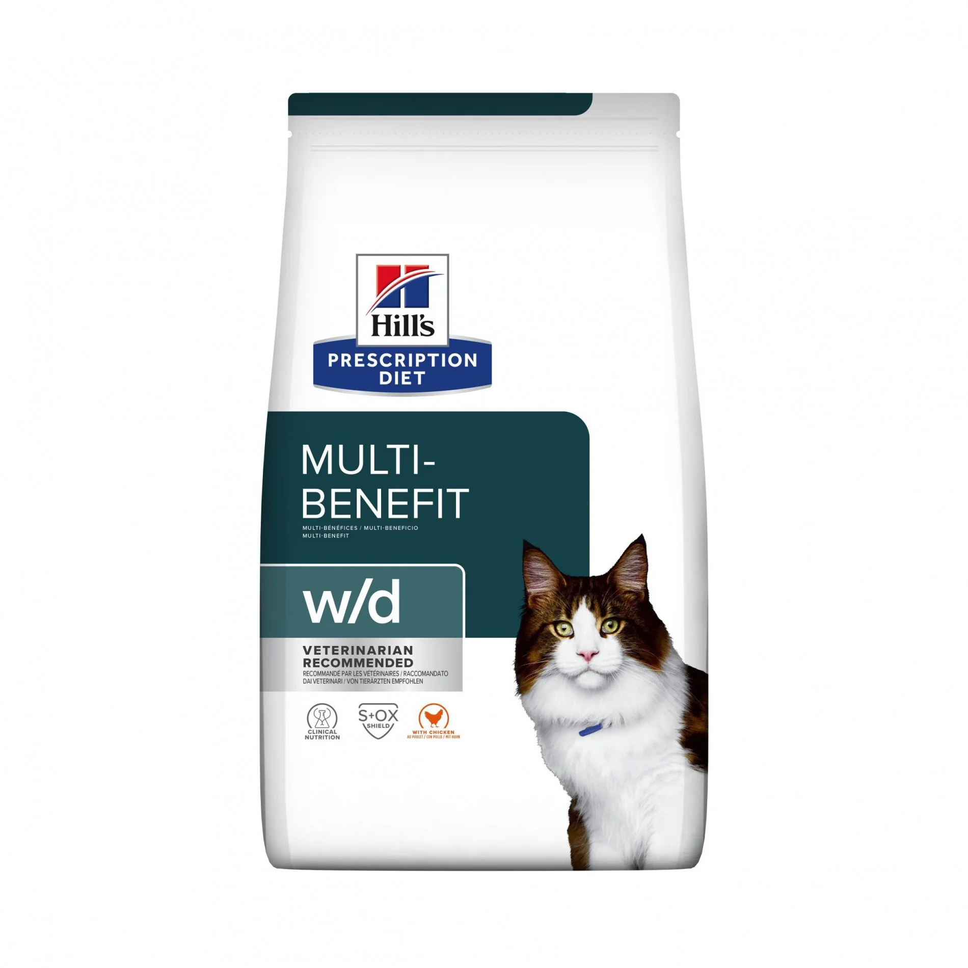 HILL'S Prescription Diet w/d Multi Benefit au Poulet - Croquettes pour chat - Image 12