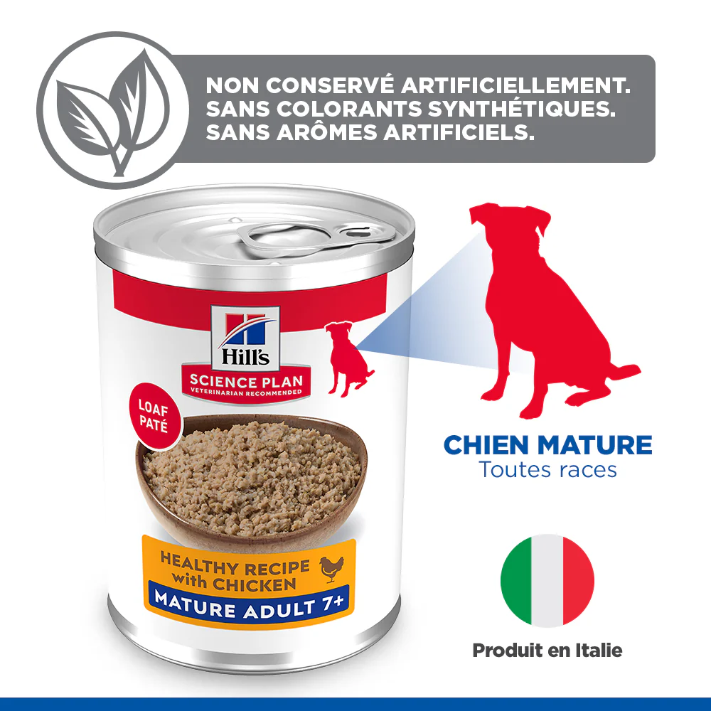 HILL'S Science Plan All Breed Mature Adult 7+ en Boîtes au Poulet - Patée pour chien - Image 6