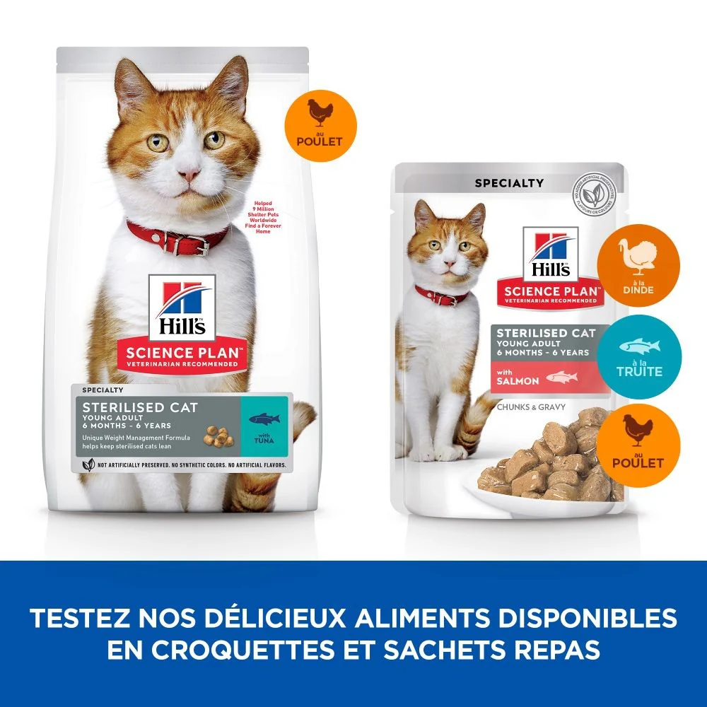 Hill's Science Plan Sterilised Adult en sachets - pâtée chat - Image 7