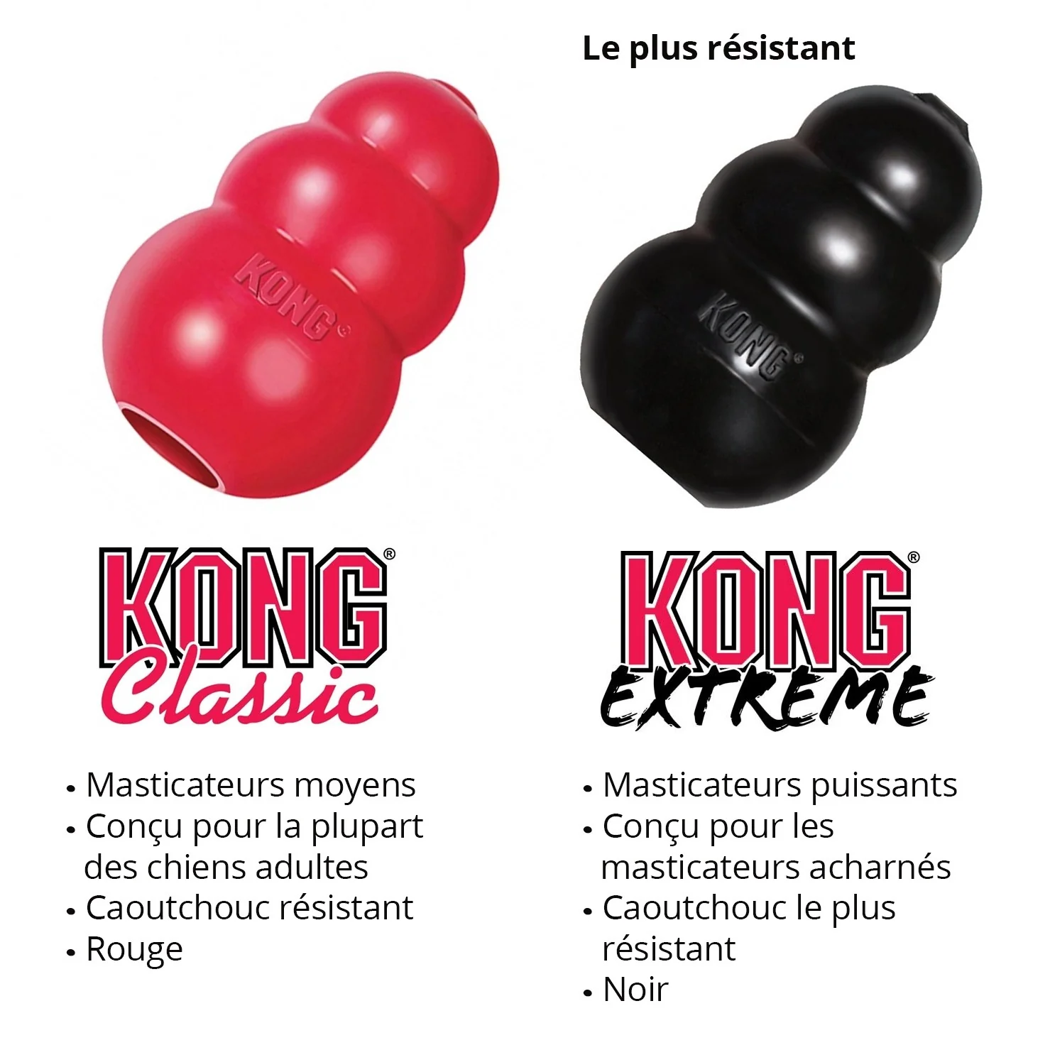 Jouet Extreme KONG - Jouet à mâcher ultra-résistant pour chien - Image 3