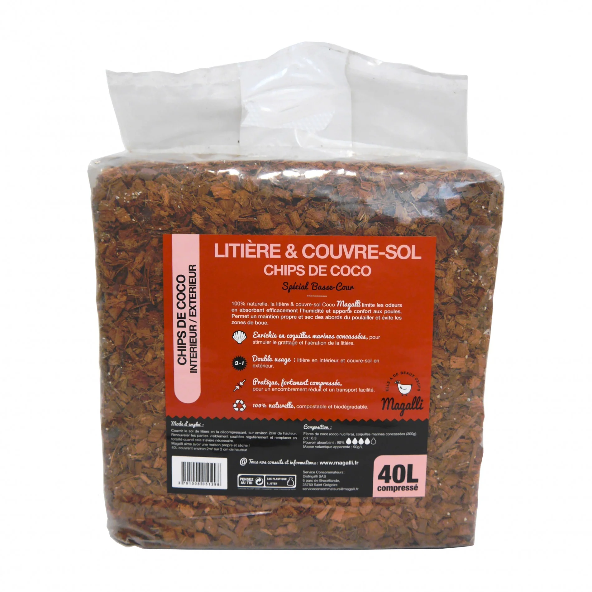 Litière et couvre-sol chips de coco - Image 6