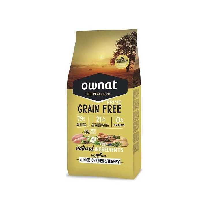 Ownat Grain Free Prime junior chicken and turkey croquettes pour chien - Image 2