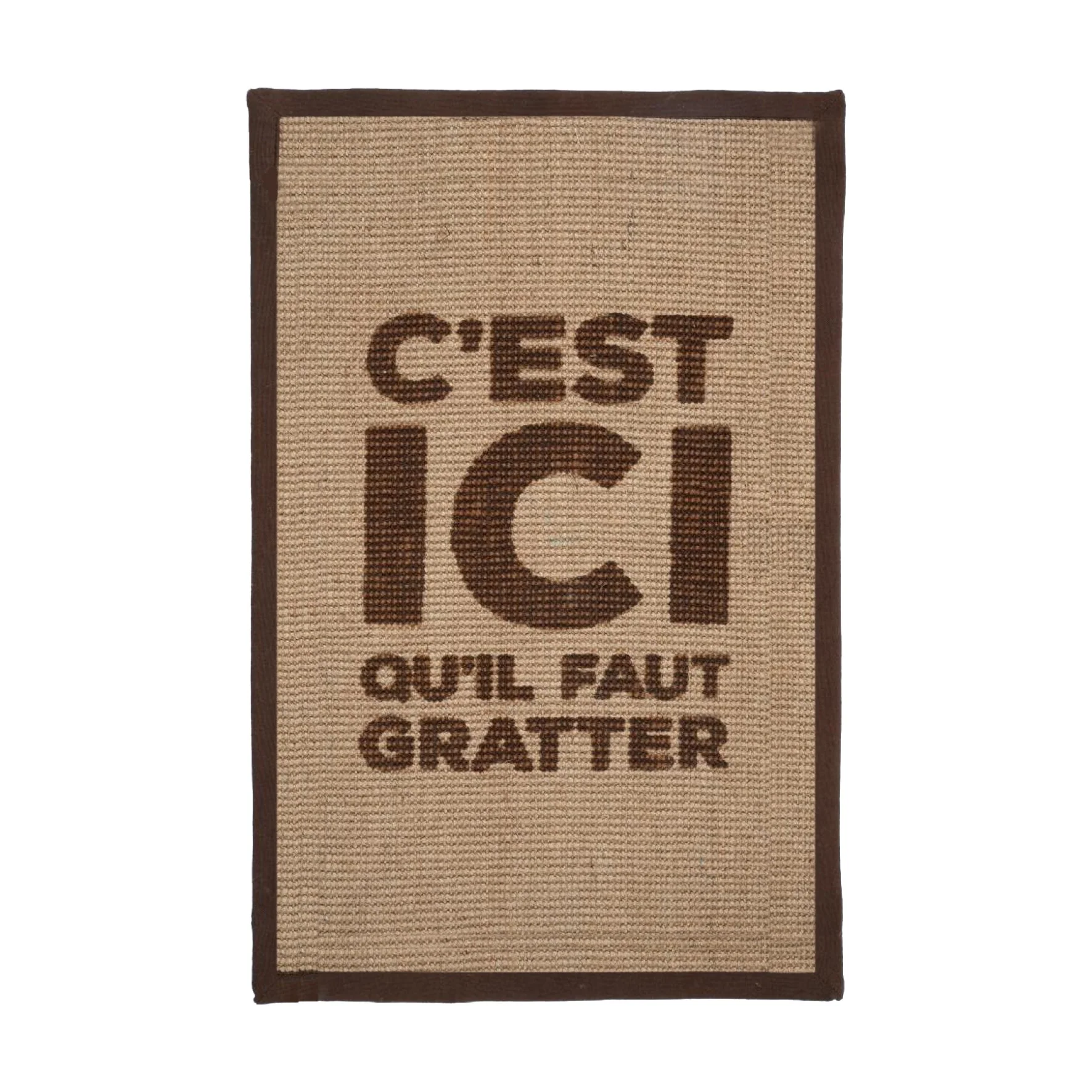 Tapis à griffer Here Rectangle – Marron