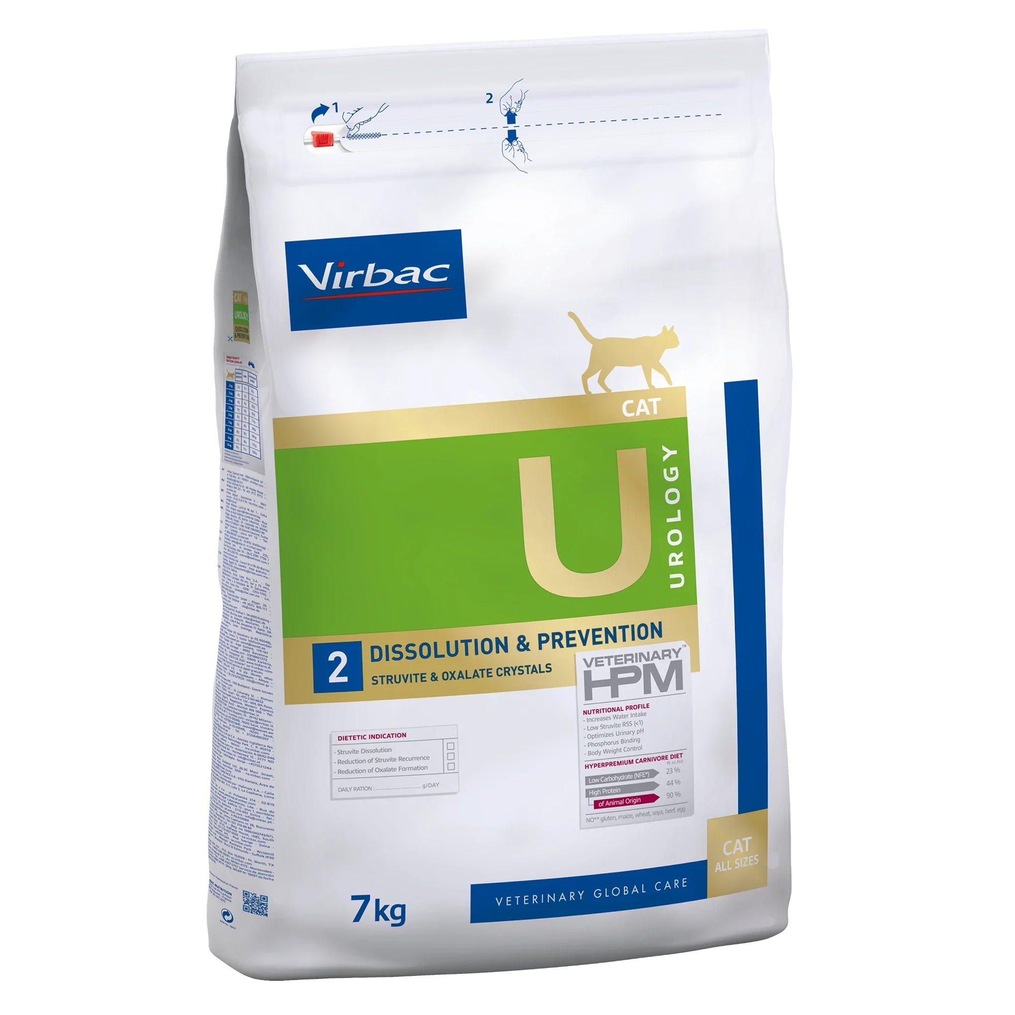 Virbac Veterinary HPM Diététique Urology Dissolution & Prevention - croquettes chat - Image 2