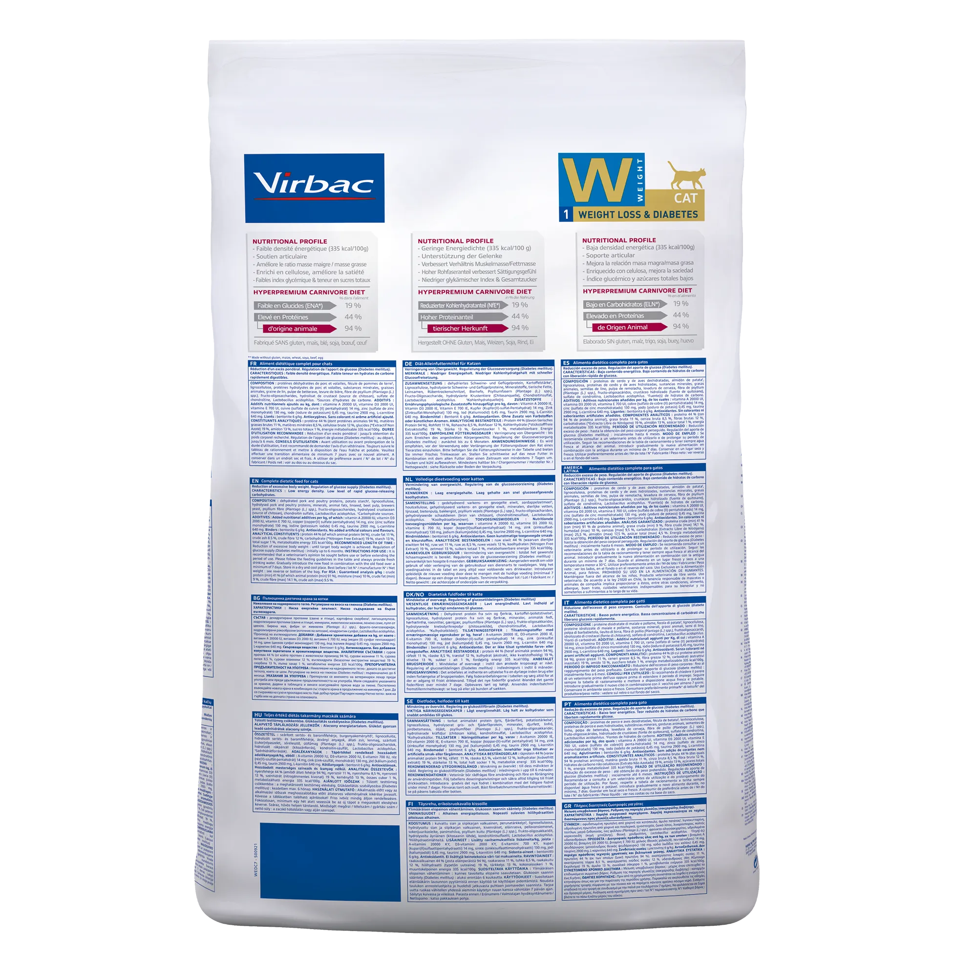 Virbac Veterinary HPM Diététique Weight Loss & Diabetes - croquettes chat - Image 4